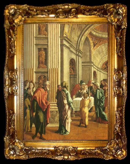 framed  Jan van Scorel frambarandet i templet, ta009-2